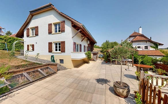 Immobilie in Villarepos - Maison rénovée avec jardin, étang et vue dégagée à 5 min d’Avenches - Bild 3