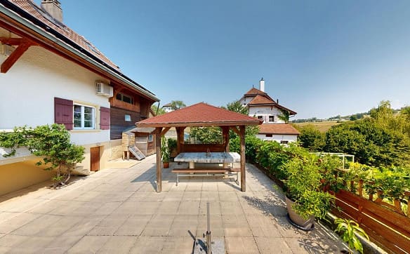 Immobilie in Villarepos - Maison rénovée avec jardin, étang et vue dégagée à 5 min d’Avenches - Bild 4