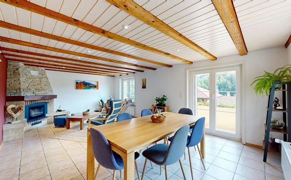 Immobilie in Villarepos - Maison rénovée avec jardin, étang et vue dégagée à 5 min d’Avenches - Bild 8