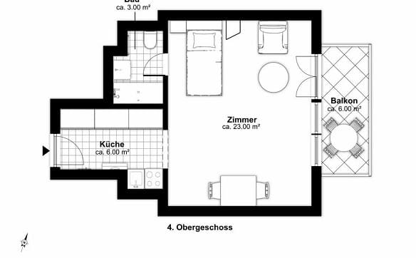 Immobilie in Rapperswil Sg - 1-Zimmer Wohnung - Wohnen mit Perspektive - Bild 9