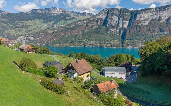 Immobilie in Obstalden - Weiler mit Gästehaus und Blick auf den Walensee - Bild 16