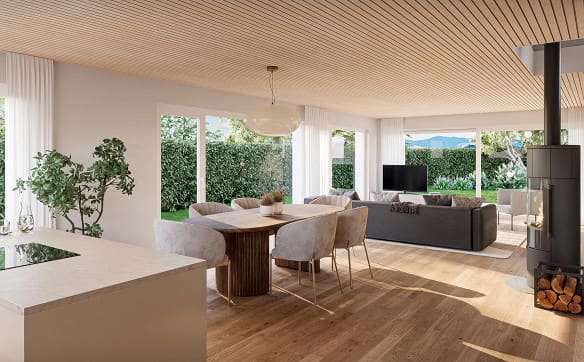 Immobilie in Kappel Am Albis - Modernes Doppeleinfamilienhaus mit Alpenblick - Bild 0