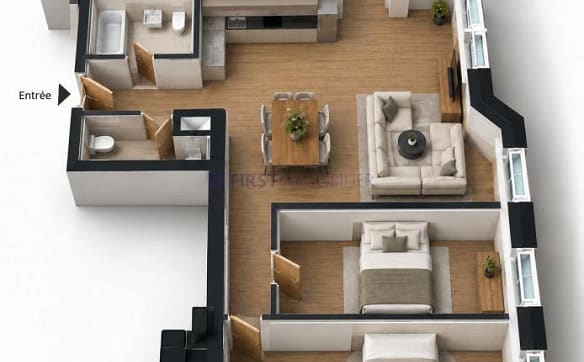 Immobilie in Chesières - Villars - Chesières - PPE LOT L - CHF 410'000.- - Bild 15