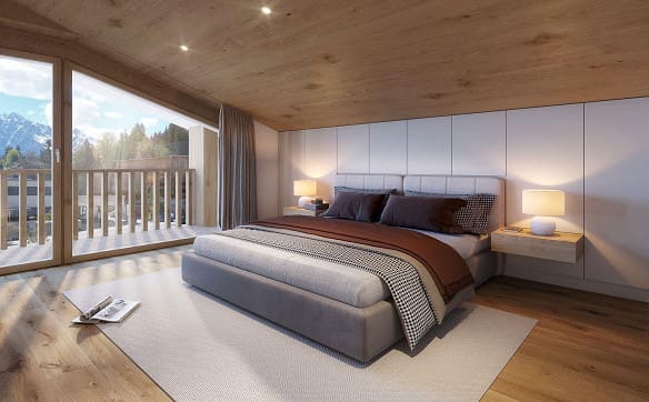 Immobilie in Flims Dorf - LETZTE 3.5 Zimmer Maisonettewohnung, 15 m von der Piste und den Ber... - Bild 1
