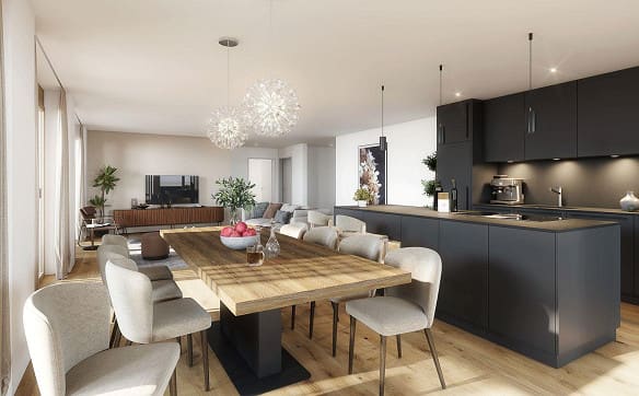 Immobilie in Flims Dorf - LETZTE 3.5 Zimmer Maisonettewohnung, 15 m von der Piste und den Ber... - Bild 3