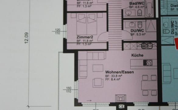 Immobilie in Waltensburg/vuorz - 3 1/2 Zimmerwohnung in Waltensburg/Vuorz - Bild 9
