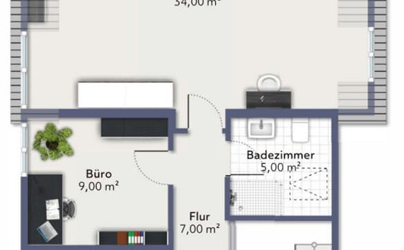 Immobilie in Au Sg - 4.5 Zimmer Maisonette Wohnung mit Panorama Blick übers Rheintal zu ... - Bild 15