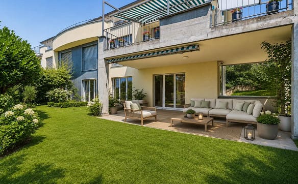 Immobilie in Küsnacht Zh - Charmante Gartenwohnung mit viel Potenzial und Ruhe - Bild 0