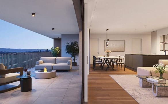 Immobilie in Raperswilen - Neubau 2.5-Zi. Wohnung mit schöner Weitsicht und riesiger Terrasse - Bild 0