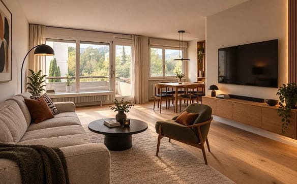 Immobilie in Hinterkappelen - Attraktive 4½-Zimmer-Wohnung mit Blick ins Grüne in Hinterkappelen - Bild 1