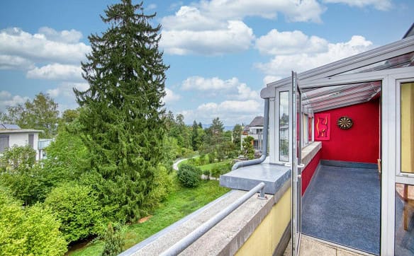 Immobilie in Samstagern - 2½-Zimmer ganz oben - Galerie, Cheminée und zwei Terrassen - Bild 7