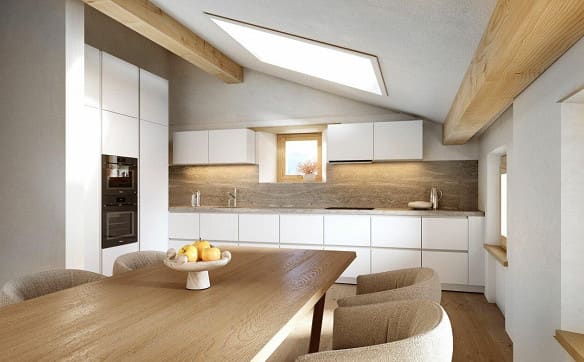 Immobilie in Alvaneu Dorf - Hochwertige Dachmaisonette mit 5.5 Zimmern in kernsaniertem Altbau - Bild 1