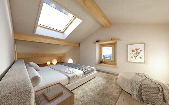 Immobilie in Alvaneu Dorf - Hochwertige Dachmaisonette mit 5.5 Zimmern in kernsaniertem Altbau - Bild 3