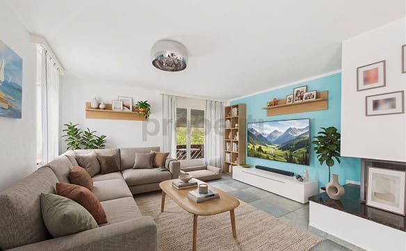 Immobilie in Rheineck - Lichtdurchflutete 143 m² Maisonette mit Seesicht, Kamin & grossen H... - Bild 3