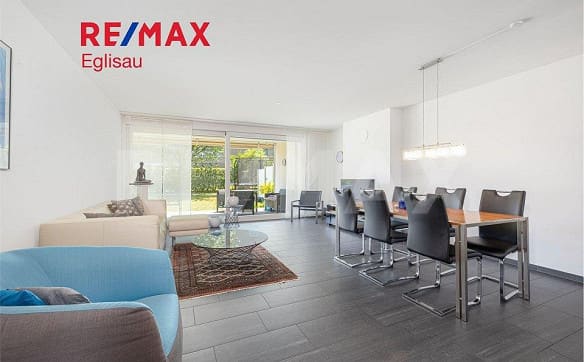 Immobilie in Eglisau - Zentrale, helle 3.5-Zimmer Wohnung mit Gartenparadies - Bild 0