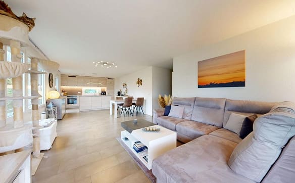 Immobilie in Gollion - Appartement de 3.5 pièces avec vue dégagée à Gollion - Bild 0