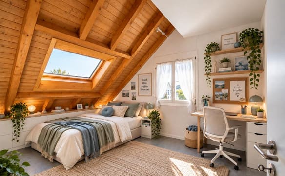 Immobilie in Oetwil Am See - Wohnen mit Weitblick - charmante 4.5-Zimmer-Duplexwohnung mit Holza... - Bild 9
