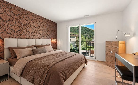 Immobilie in Davos Dorf - Davos: sonnige Attikawohnung mit eindrucksvoller Bergsicht - Bild 3