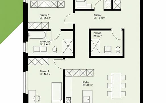 Immobilie in Ermensee - Moderne 4.5-Zimmer-Eigentumswohnung im Minergie-Standard - grosszügig - Bild 12