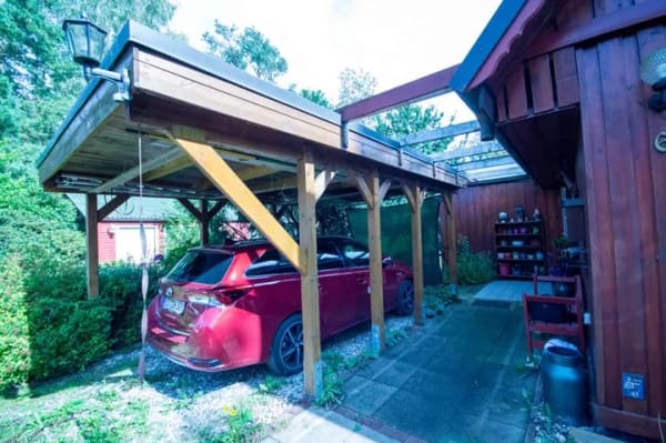 Immobilie in Ottersberg - Otterstedter See: Holzhäuschen mit Carport und Kamin - Bild 2