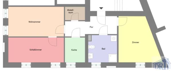 Immobilie in Bertsdorf-Hörnitz - 3-Raum-Eigentumswohnung in der historischen Altstadt #4 - Bild 0