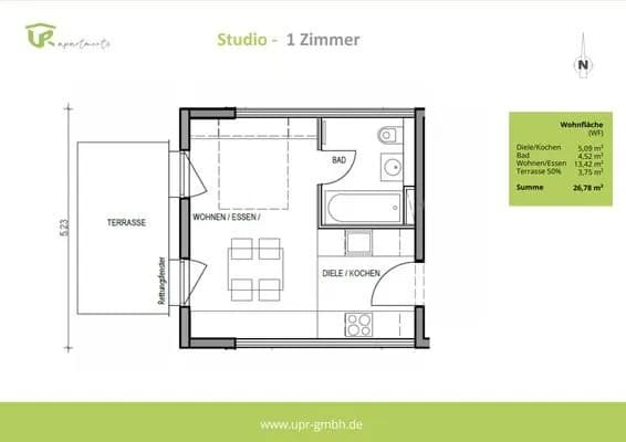 Immobilie in Löchgau - Studio Wohnung in Löchgau - Bild 0
