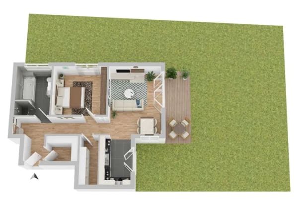 Immobilie in Ebelsbach - Moderne und barrierefreie 2,5-Zimmer-Neubauwohnung mit Garten in Ebelsbach - Bild 3