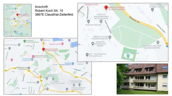 Immobilie in Clausthal-Zellerfeld - Sonnige, geräumige 1,5-Zimmer Wohnung in Clausthal, fussläufig zur Universität - Bild 1