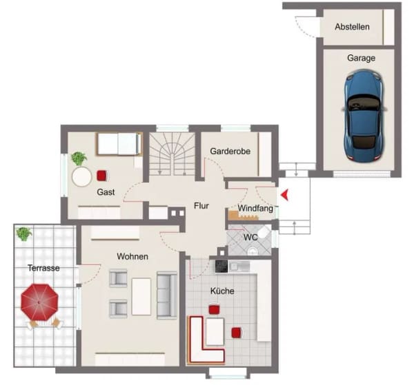Immobilie in Aiterhofen - Ein-/Zweifamilienhaus mit viel Platz in Irlbach

 - Bild 2