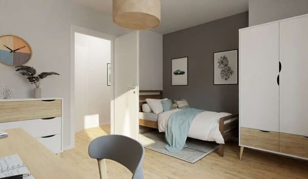 Immobilie in Göhren - Eigentumswohnung im Erdgeschoss mit zwei Bädern und Balkon in Strandnähe - Bild 2