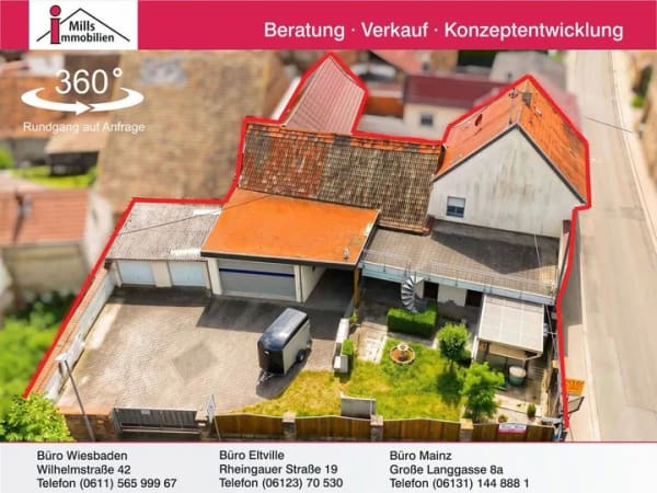 Immobilie in Pfaffen-Schwabenheim - Top Einfamilienhaus mit 2 Terrassen, schönem Garten, Scheune und großem Hof - Bild 0