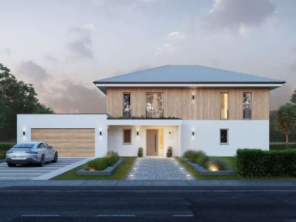 Immobilie in Hofheim in Unterfranken - KAMPA Architekten-Haus mit Büro & separatem Eingang – ideal für Selbstständige - Bild 0