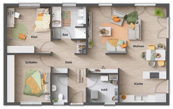 Immobilie in Geiselberg - ECO-Ausstattung für mehr Komfort und GRATIS Sofort-Strom vom eigenen Dach - Dein traumhafter Bungalow wird Realität! - Bild 3