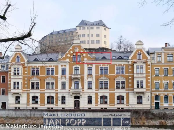 Immobilie in Greiz - Singlewohnung im Einzeldenkmal mit Lift - Bild 2