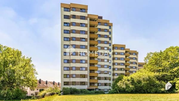 Immobilie in Kriftel - Modern geschnittene 3-Zimmer-Wohnung mit Südbalkon und Panoramablick auf Frankfurt - Bild 1