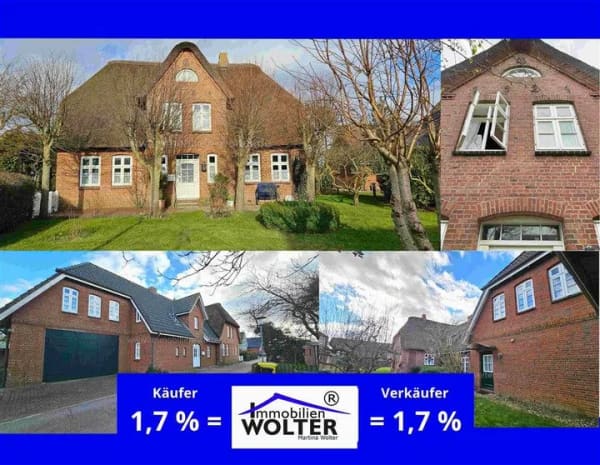 Immobilie in Oldsum - *** 2 Häuser - 3 Einheiten - 1 Preis * ca. 1.101 m² Areal - ca. 278 m² Wohnfläche TOFTUM *** - Bild 0