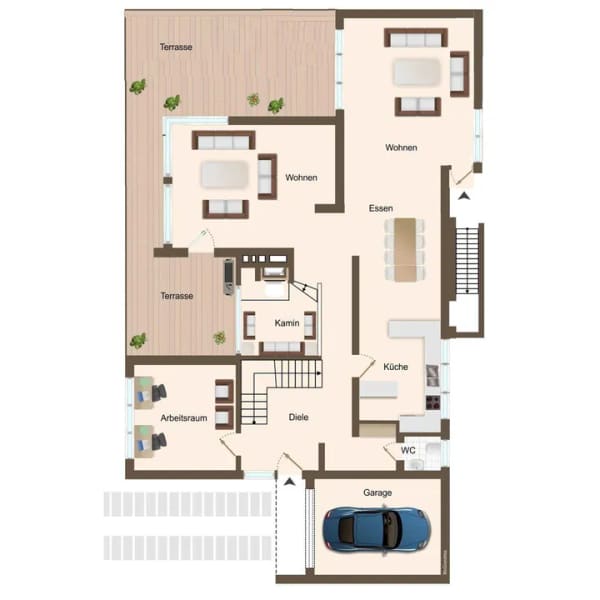 Immobilie in Wildeshausen - Einfamilienhaus auf ca. 206 m² Wohnfläche, zzgl. ausgeb. DB u. Garage - Bild 4
