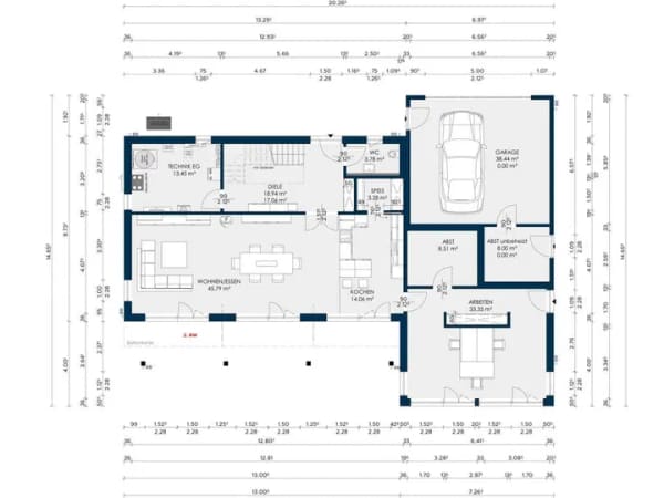 Immobilie in Hohenroth - KAMPA Architekten-Haus mit Büro & separatem Eingang – ideal für Selbstständige - Bild 3