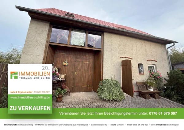 Immobilie in Klötze - Doppelhaushälfte mit großer Partyscheune auf drei Ebenen - Bild 2
