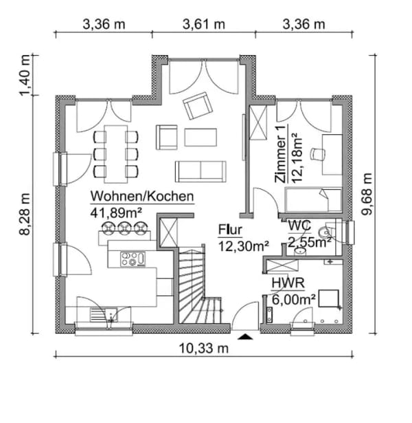 Immobilie in Mohrkirch - Modernes KFW 40 ScanHaus mit Grundstückhinweis in Mohrkirch - Bild 1