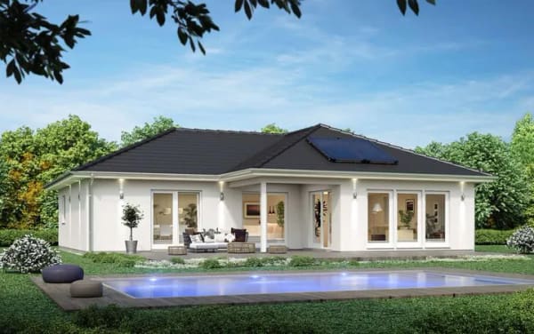 Immobilie in Mohrkirch - KFW 40 mit QNG Scanhaus Bungalow mit Grundstückshinweis in Mohrkirch - Bild 0