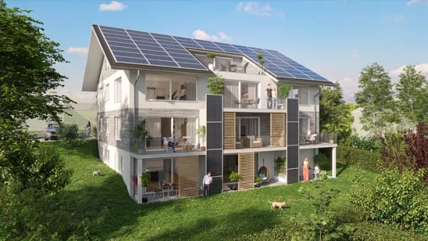 Immobilie in Volkertshausen - ALPEN- & FERNBLICK I KFW-Förderung I Natürlich aus Holz: Helle, wohngesunde 5 bis 8-Zimmer Maisonettewohnung in Singen-Volkertshausen - Bild 0