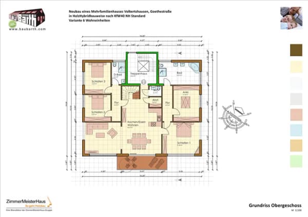 Immobilie in Volkertshausen - ALPEN- & FERNBLICK I KFW-Förderung I Natürlich aus Holz: Helle, wohngesunde 5 bis 8-Zimmer Maisonettewohnung in Singen-Volkertshausen - Bild 1