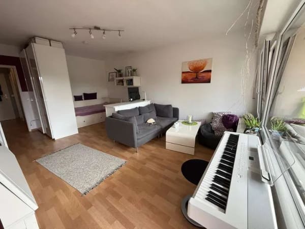 Immobilie in Nußloch - Attraktive 1-Zimmer-Wohnung mit Balkon und Garage in ruhiger Lage von Nußloch - Bild 0