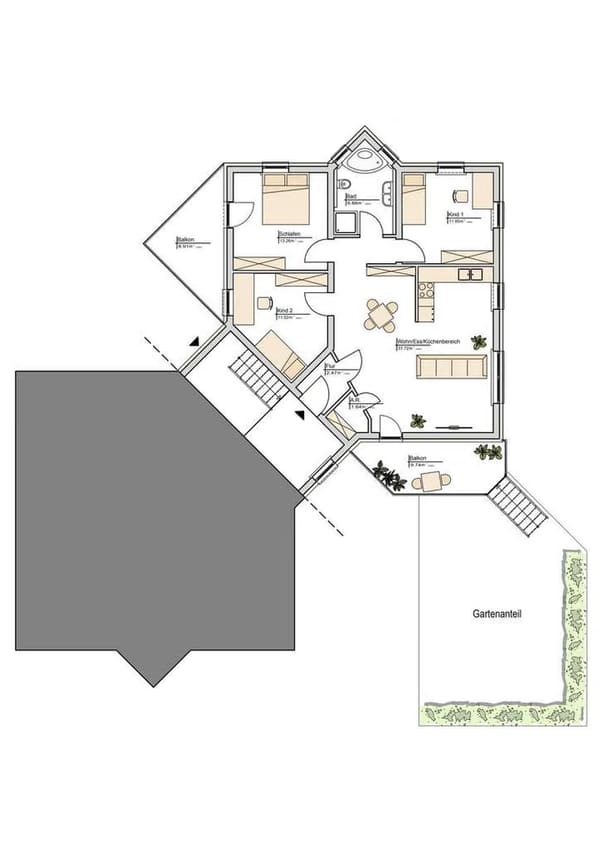 Immobilie in Zapfendorf - Moderne Erdgeschosswohnung mit Garten in Zapfendorf  - Bild 1