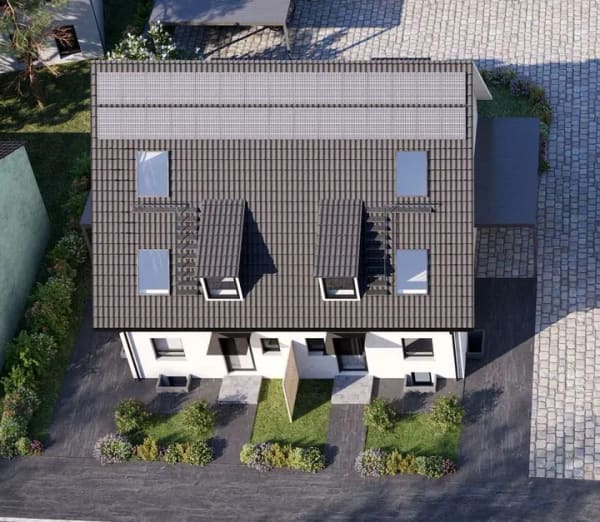 Immobilie in Vogtsburg im Kaiserstuhl - Oberrotweil Erstbezug: Neubau-Doppelhaushälfte für junge Familie mit Garten (KfW-40) - Bild 2