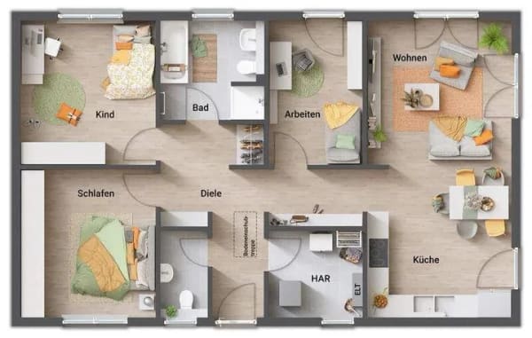 Immobilie in Wolfsheim - ECO-Ausstattung für mehr Komfort und GRATIS Sofort-Strom vom eigenen Dach - Dein traumhafter Bungalow wird Realität! - Bild 4