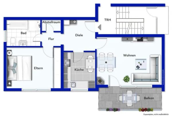 Immobilie in Sandhausen - Ruhig gelegen, gut geschnitten – Vermietete 2-Zimmer-Wohnung mit Balkon - Bild 1