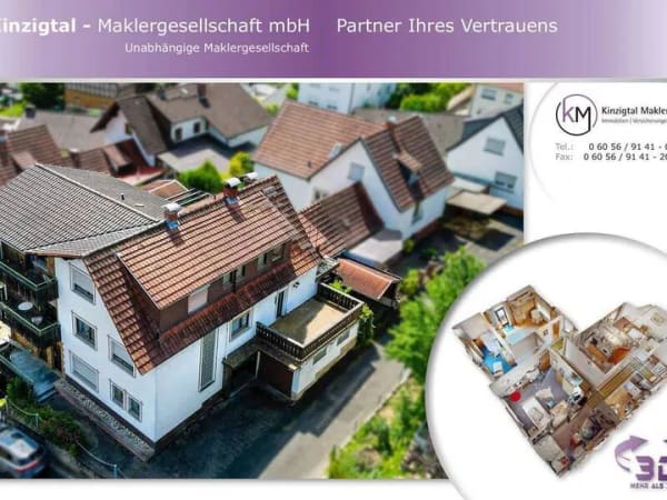 Immobilie in Bad Orb - ++ RESERVIERT ++ "Mehr Raum. Mehr Möglichkeiten. Mehr Bad Orb." Wohnen & Investieren mit Weitblick. - Bild 0