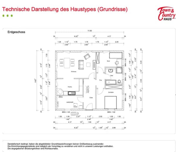 Immobilie in Breitengüßbach - Moderner Town & Country Bungalow 92 – Wohnen auf einer Ebene | Effizienzhaus 55 | Breitengüßbach - Bild 3